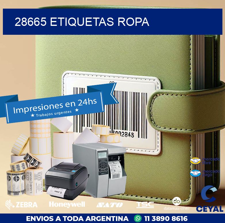 28665 ETIQUETAS ROPA