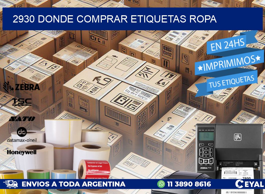 2930 DONDE COMPRAR ETIQUETAS ROPA