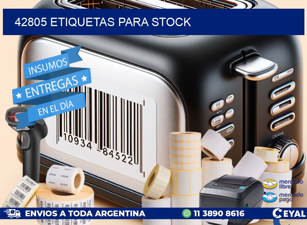 42805 ETIQUETAS PARA STOCK