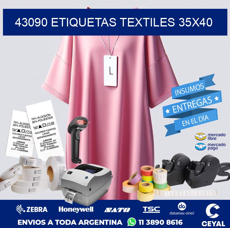 43090 ETIQUETAS TEXTILES 35X40