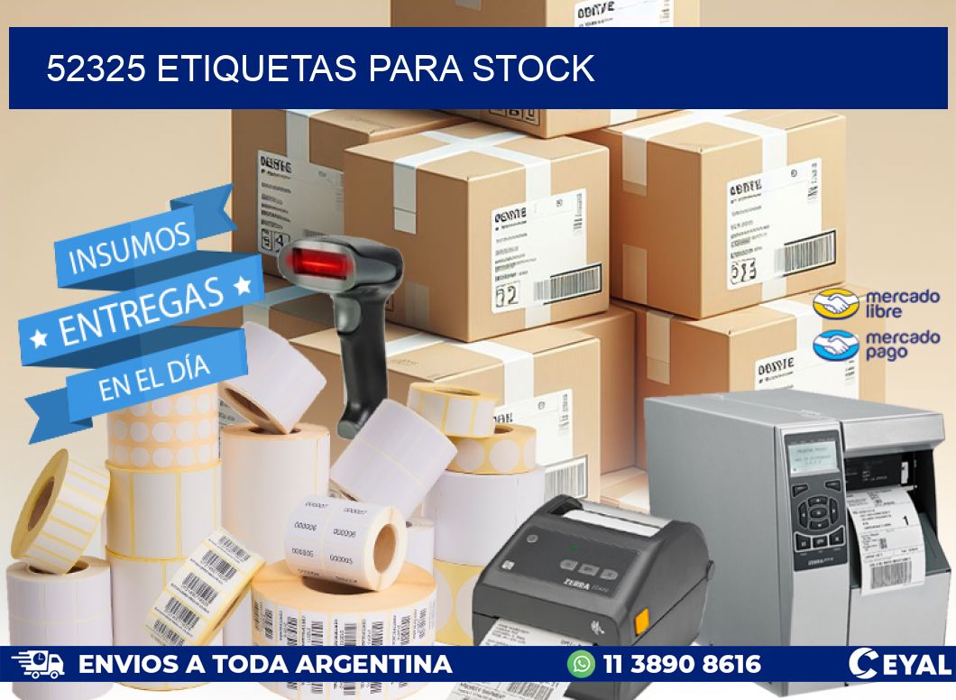 52325 ETIQUETAS PARA STOCK