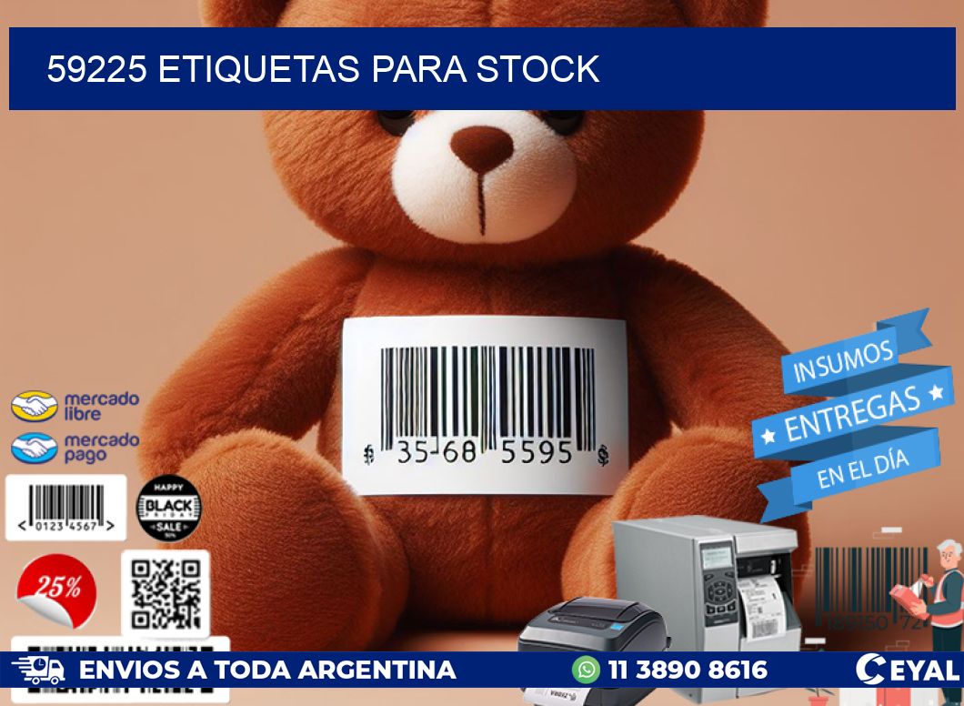 59225 ETIQUETAS PARA STOCK