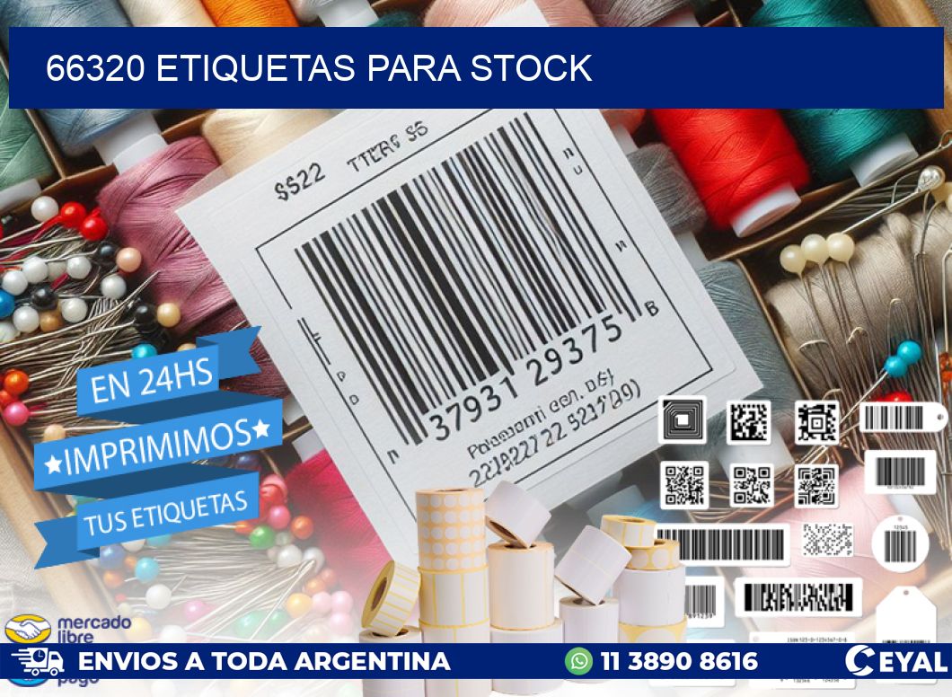 66320 ETIQUETAS PARA STOCK