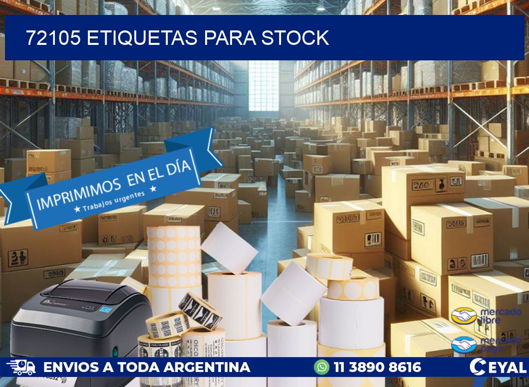 72105 ETIQUETAS PARA STOCK