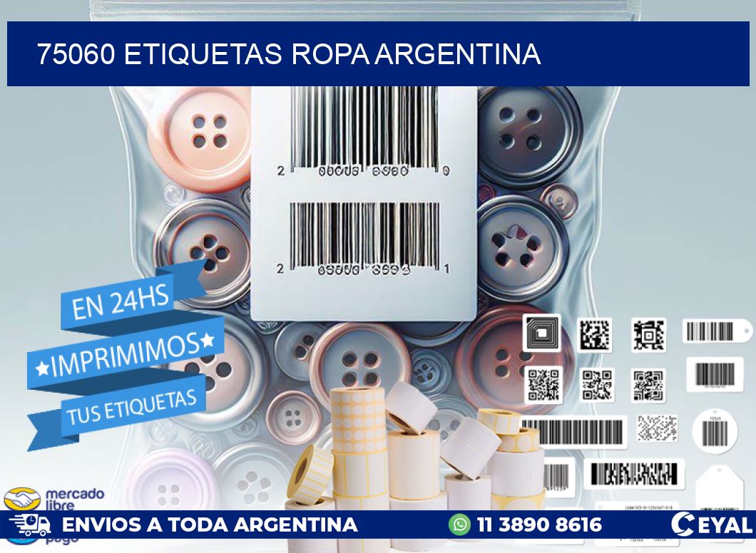 75060 ETIQUETAS ROPA ARGENTINA