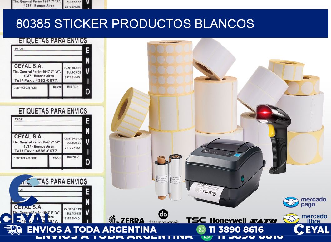 80385 STICKER PRODUCTOS BLANCOS