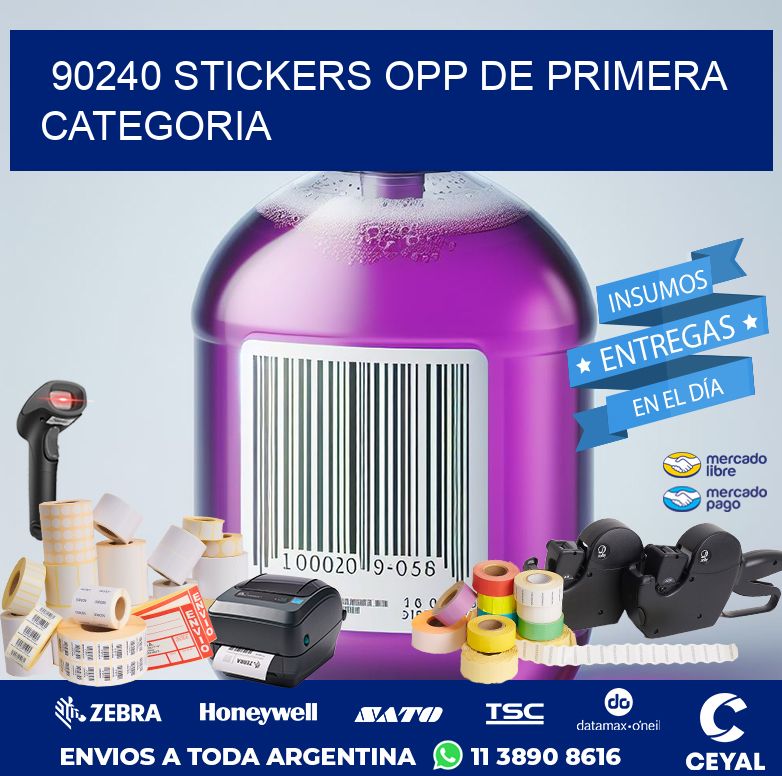 90240 STICKERS OPP DE PRIMERA CATEGORIA