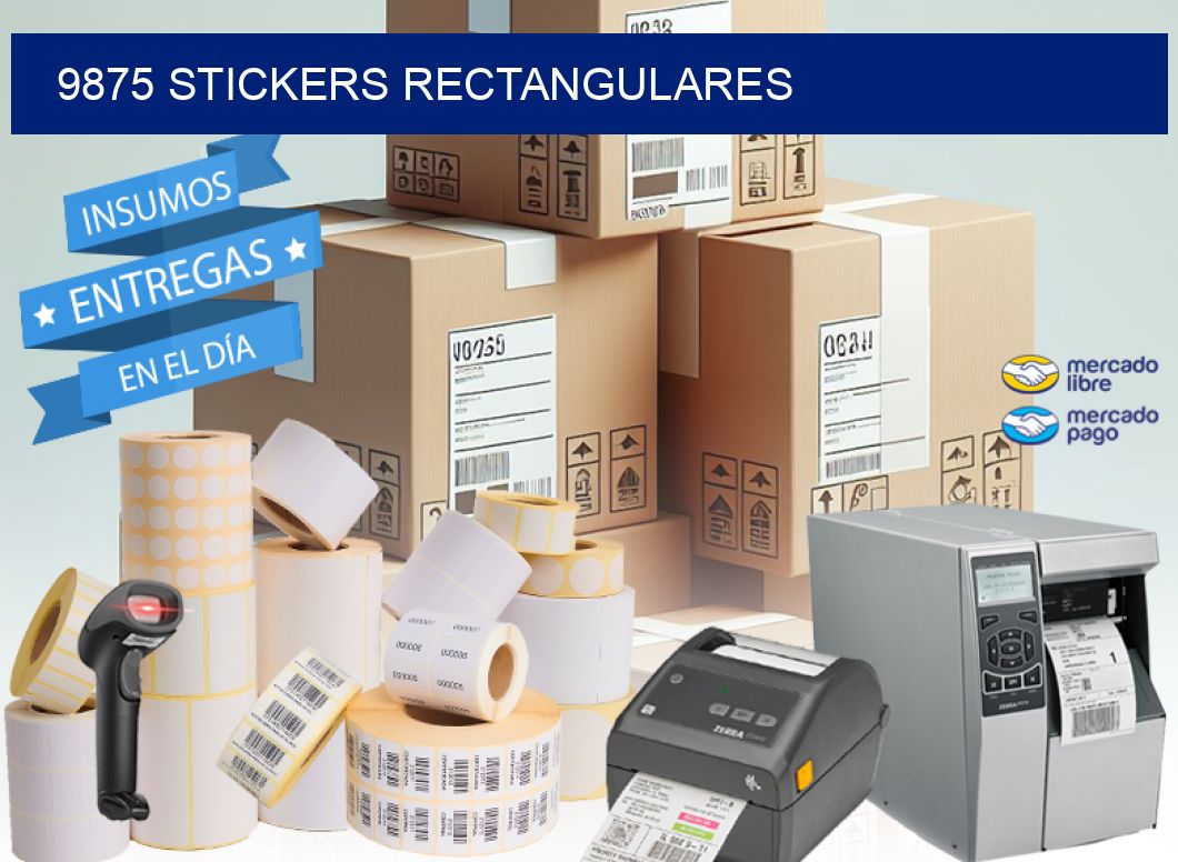 9875 Stickers rectangulares