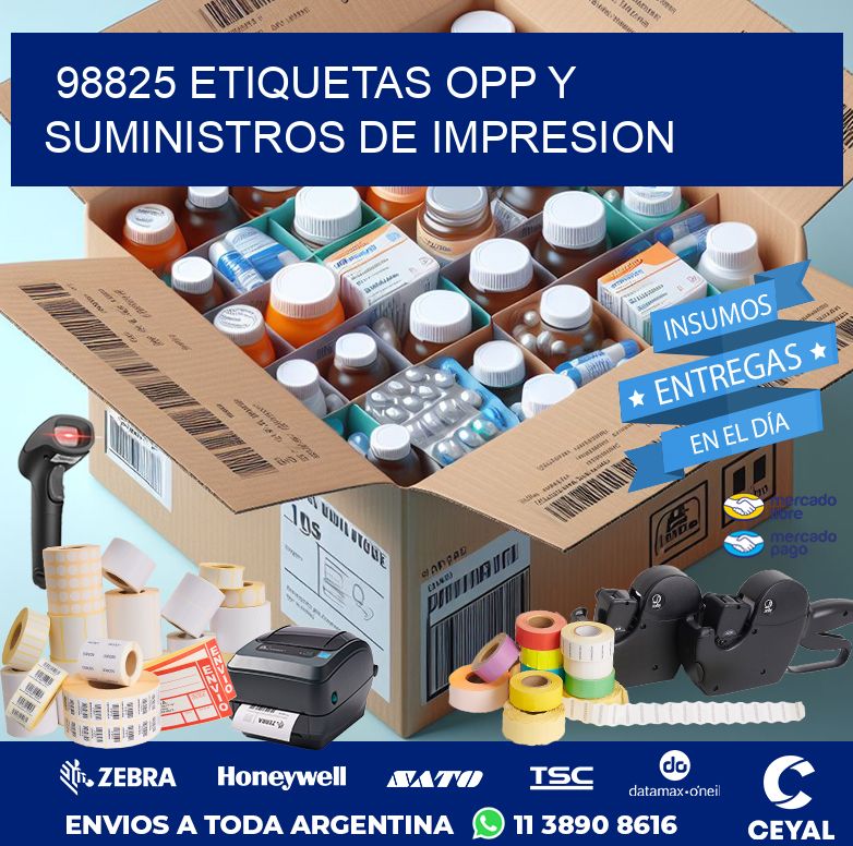 98825 ETIQUETAS OPP Y SUMINISTROS DE IMPRESION