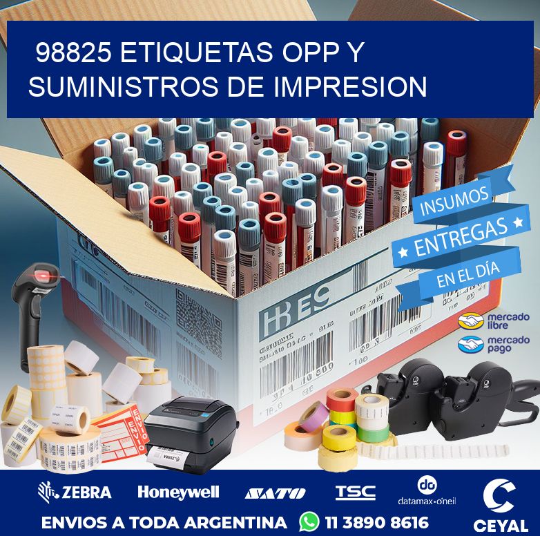 98825 ETIQUETAS OPP Y SUMINISTROS DE IMPRESION