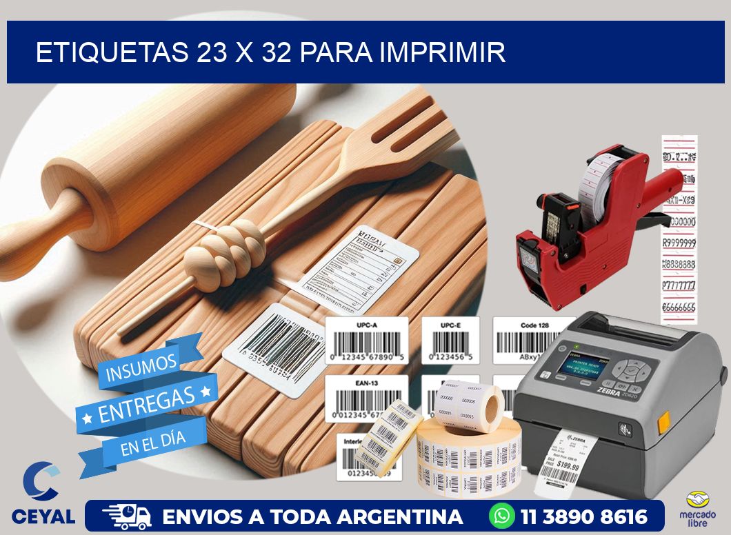 ETIQUETAS 23 x 32 PARA IMPRIMIR