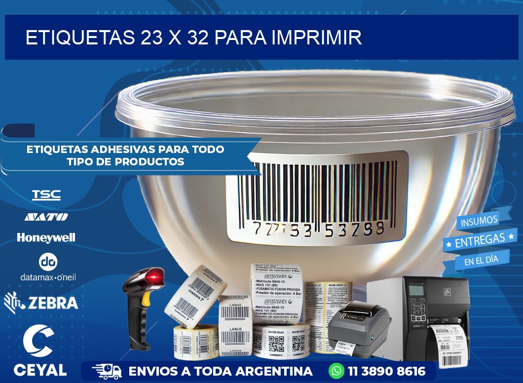 ETIQUETAS 23 x 32 PARA IMPRIMIR