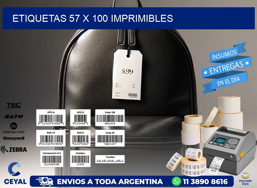 ETIQUETAS 57 x 100 IMPRIMIBLES