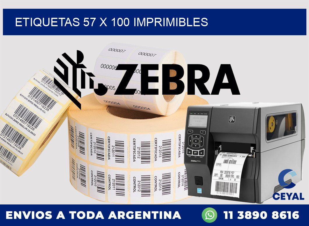 ETIQUETAS 57 x 100 IMPRIMIBLES