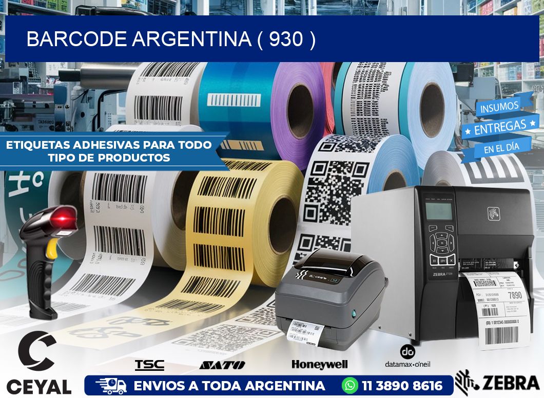 BARCODE ARGENTINA ( 930 )