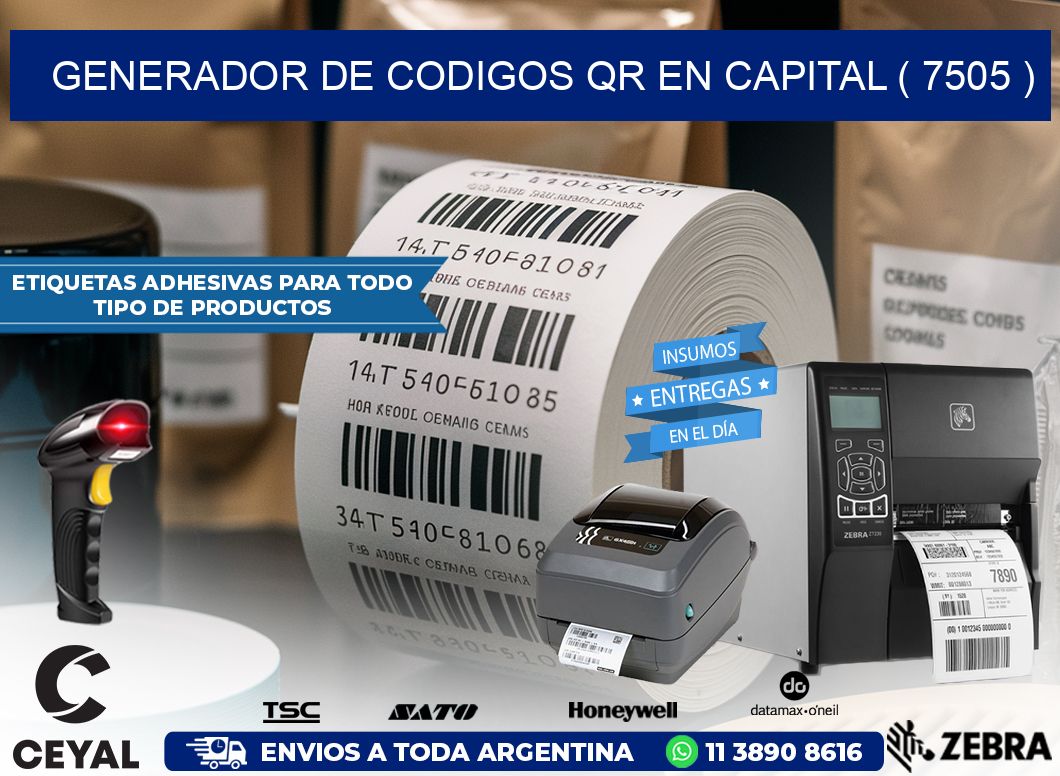 GENERADOR DE CODIGOS QR EN CAPITAL ( 7505 )