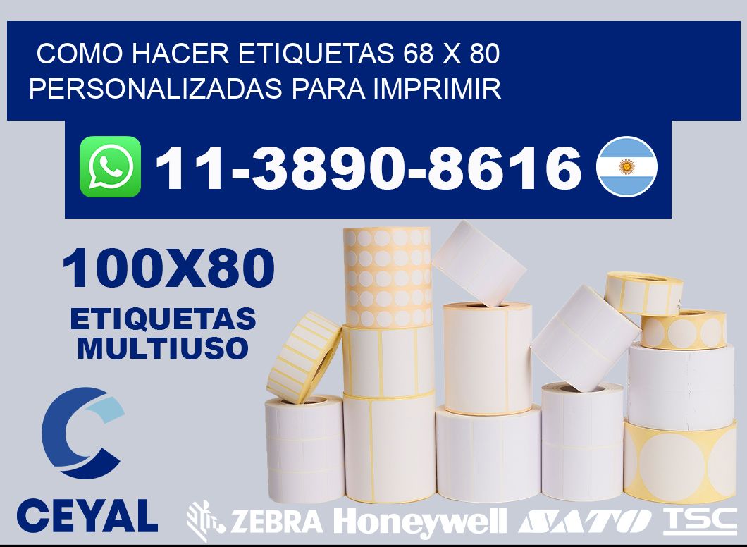 como hacer etiquetas 68 x 80 personalizadas para imprimir