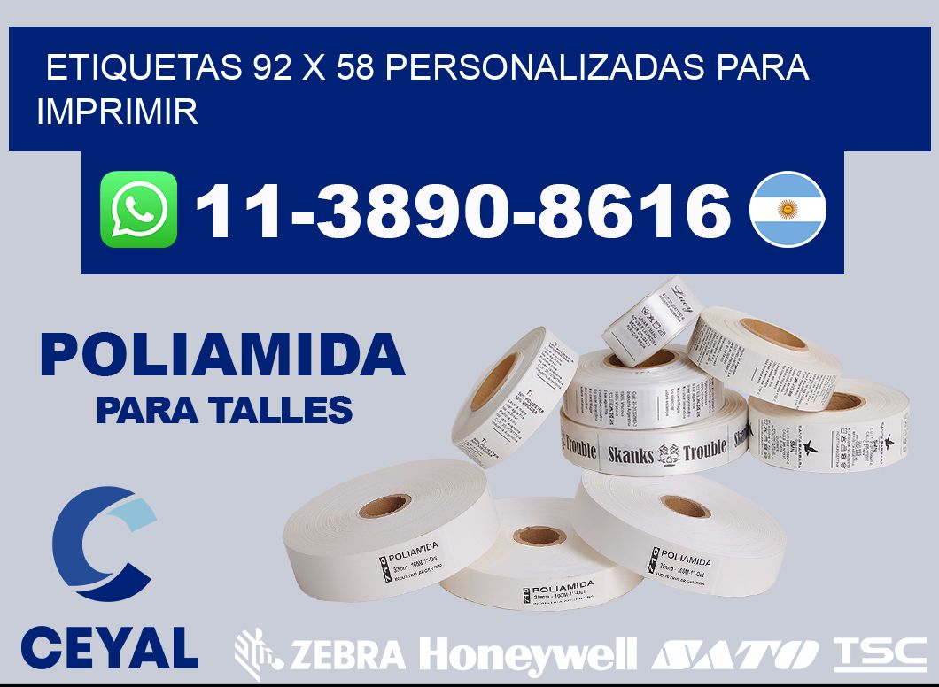 etiquetas 92 x 58 personalizadas para imprimir