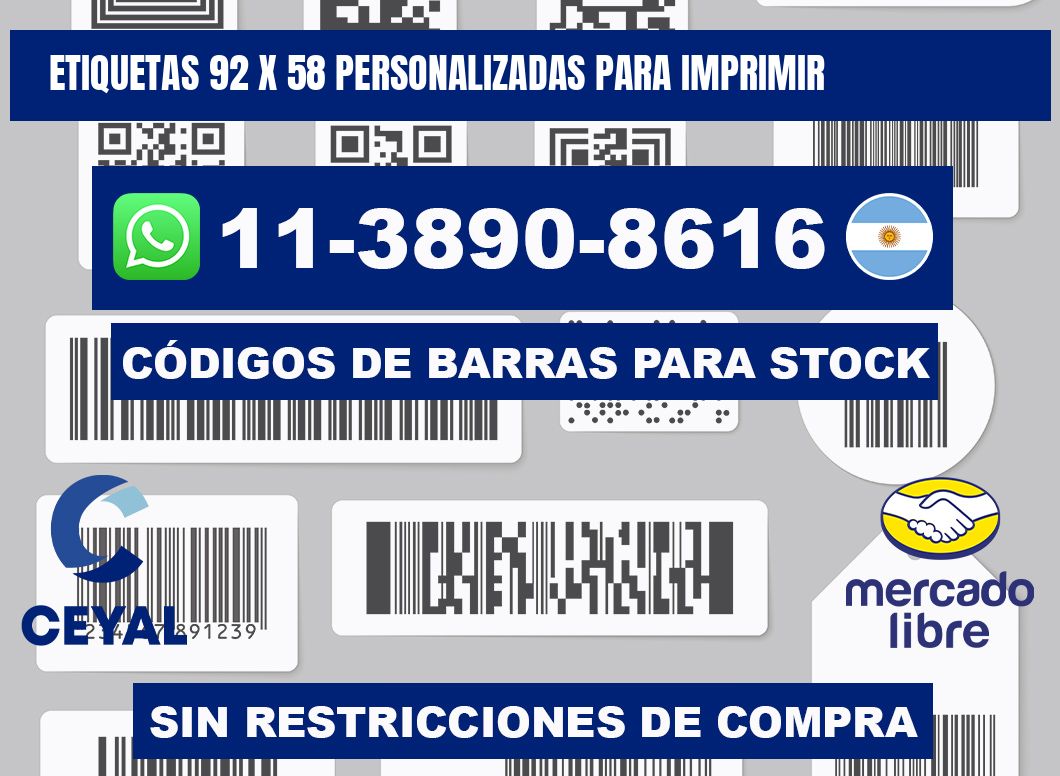 etiquetas 92 x 58 personalizadas para imprimir