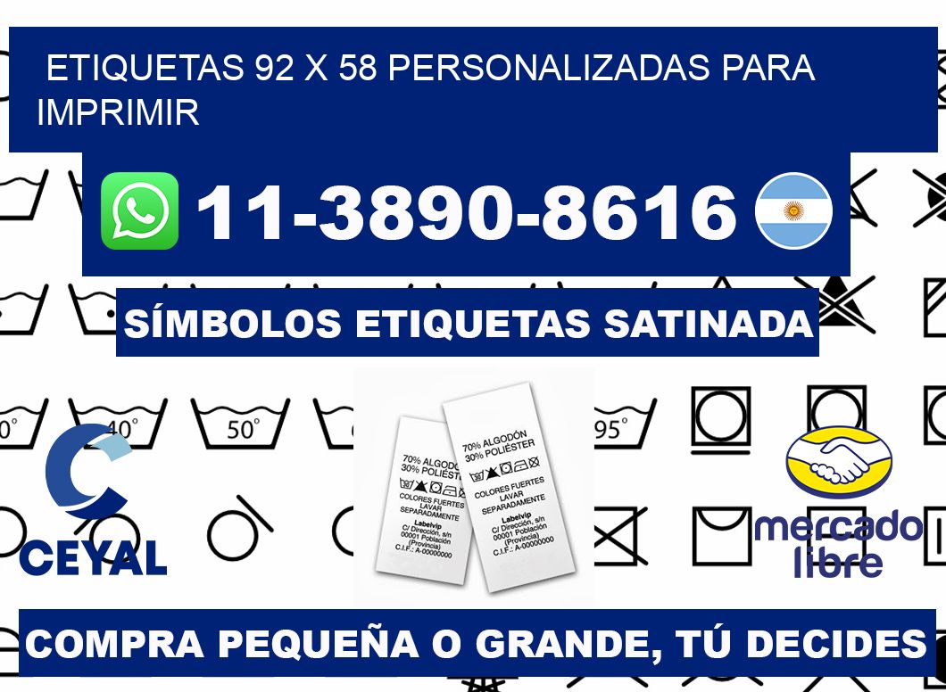 etiquetas 92 x 58 personalizadas para imprimir