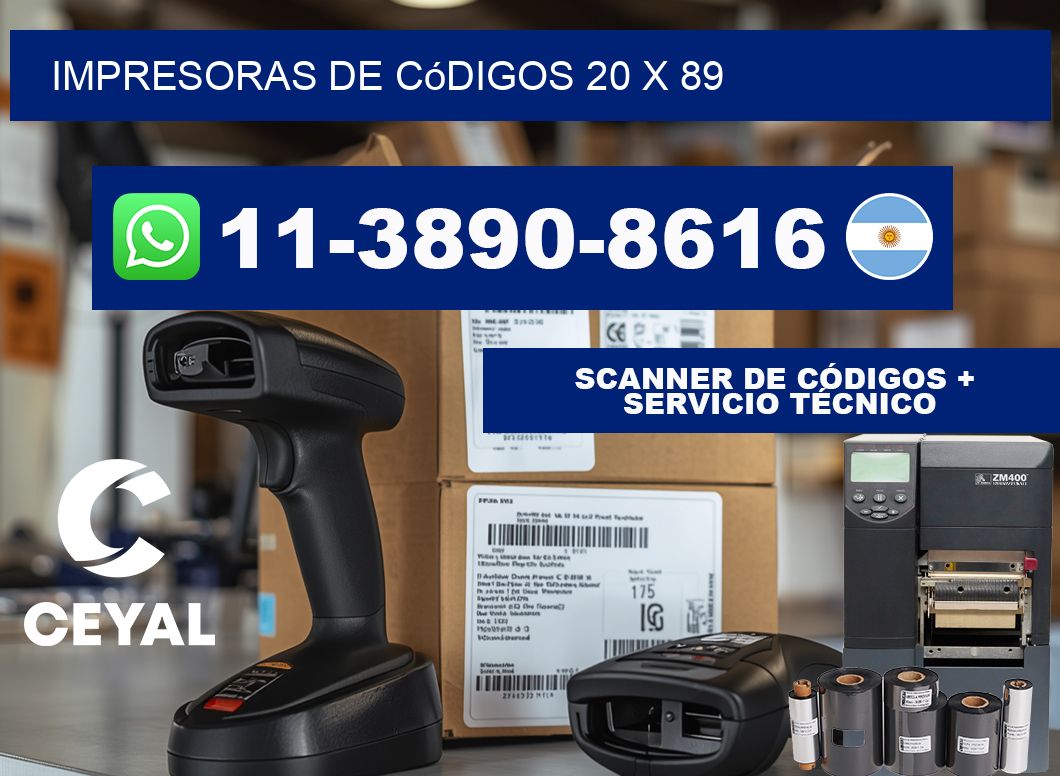 impresoras de códigos 20 x 89