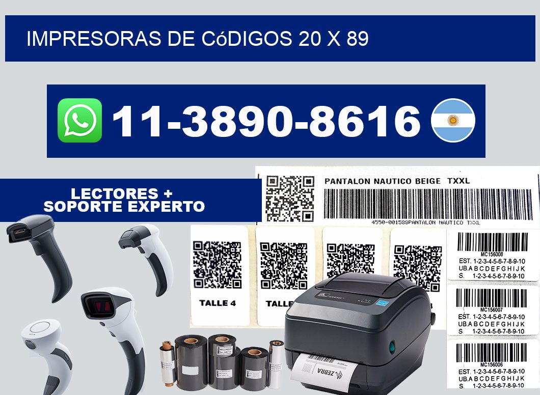 impresoras de códigos 20 x 89