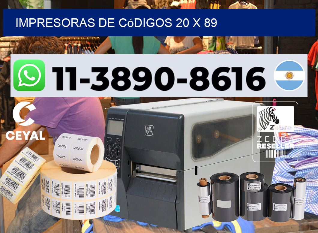 impresoras de códigos 20 x 89