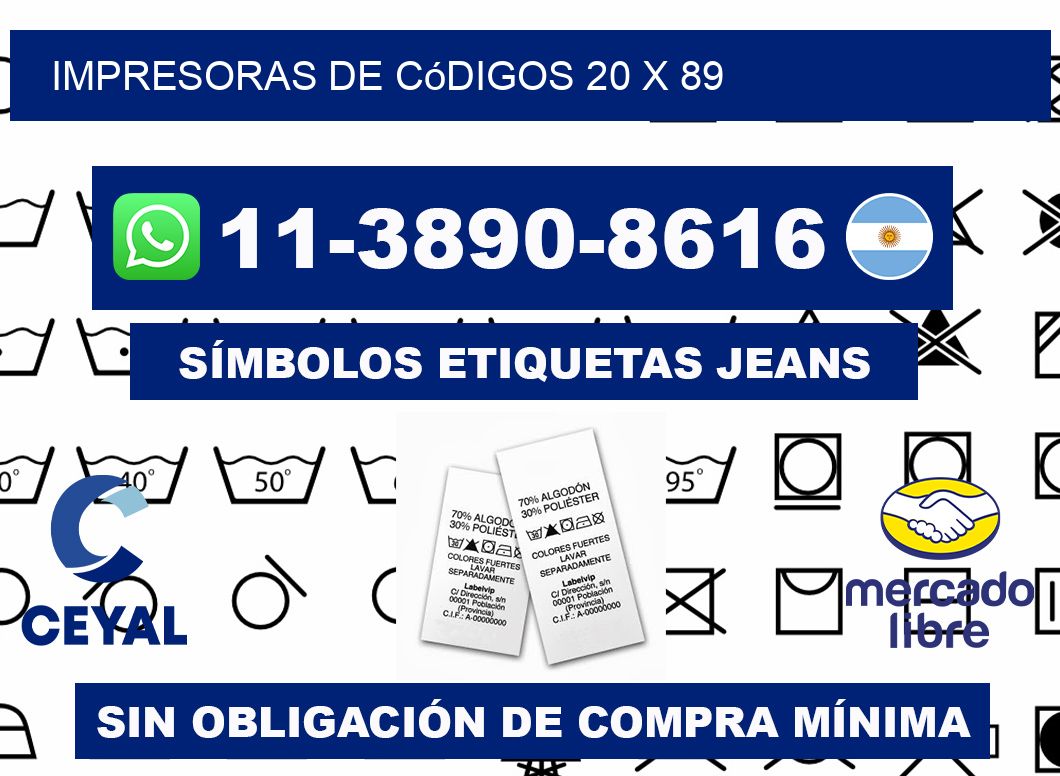 impresoras de códigos 20 x 89