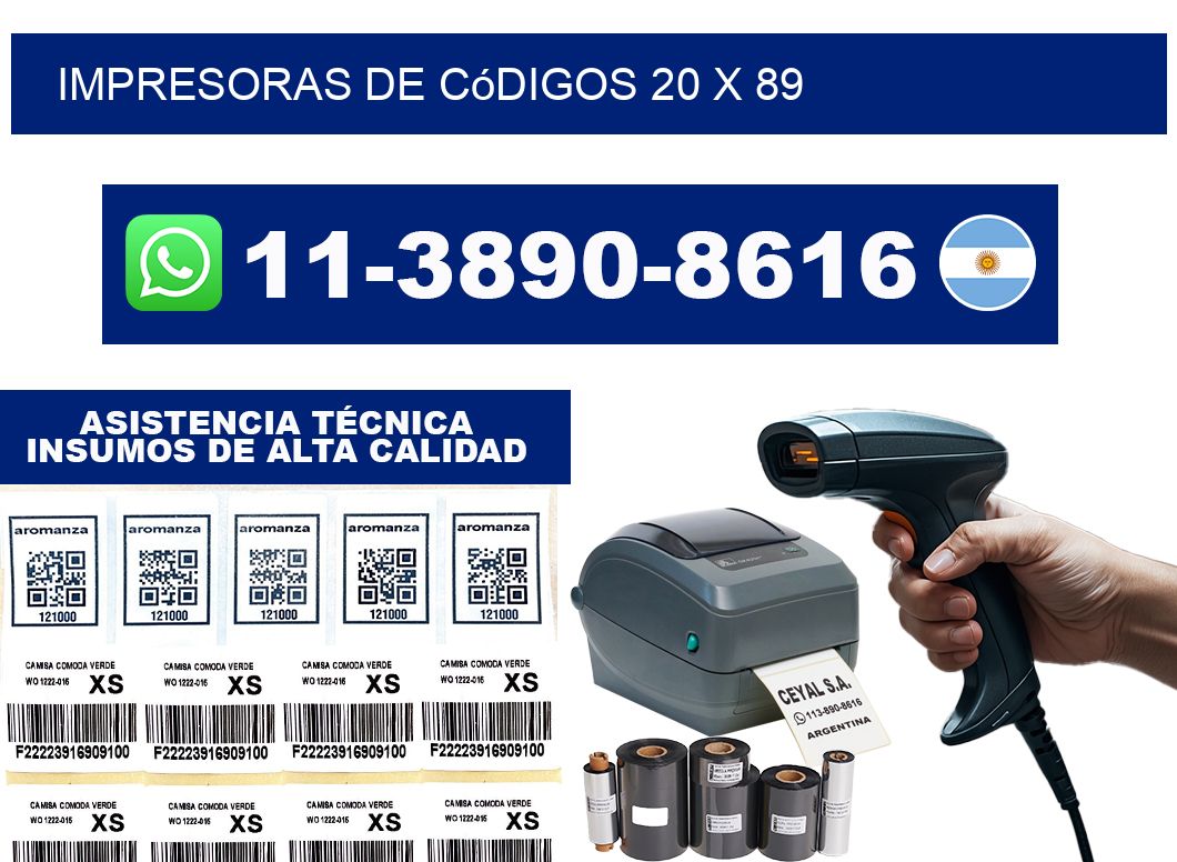 impresoras de códigos 20 x 89