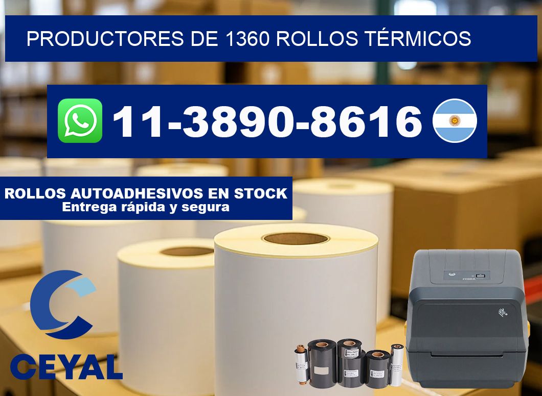 PRODUCTORES DE 1360 ROLLOS TÉRMICOS