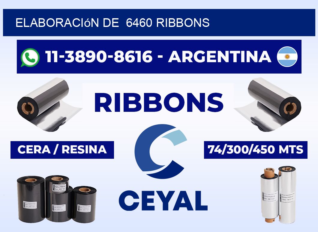 elaboración de  6460 ribbons