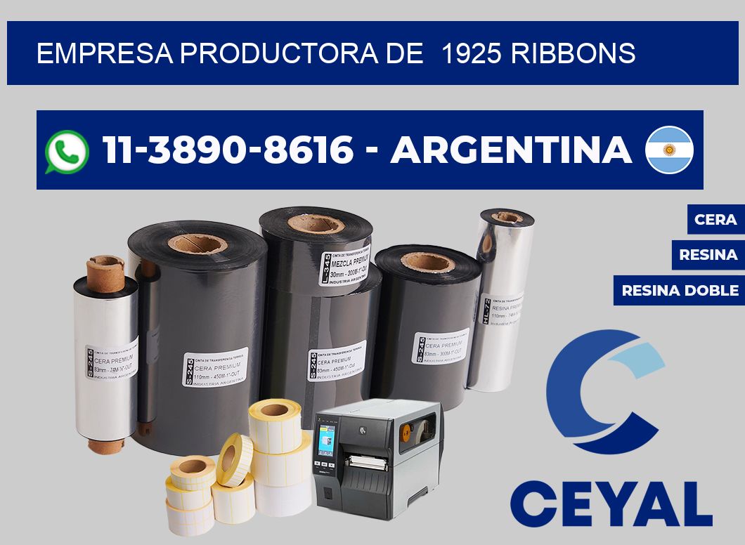 empresa productora de  1925 ribbons