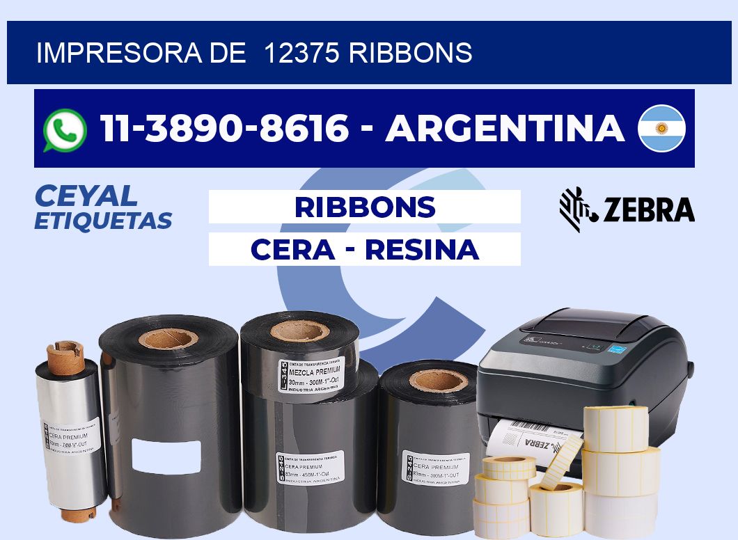 impresora de 12375 ribbons