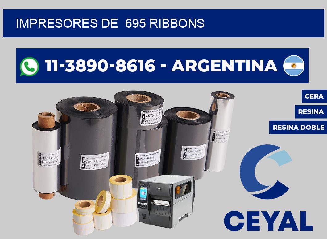 impresores de  695 ribbons