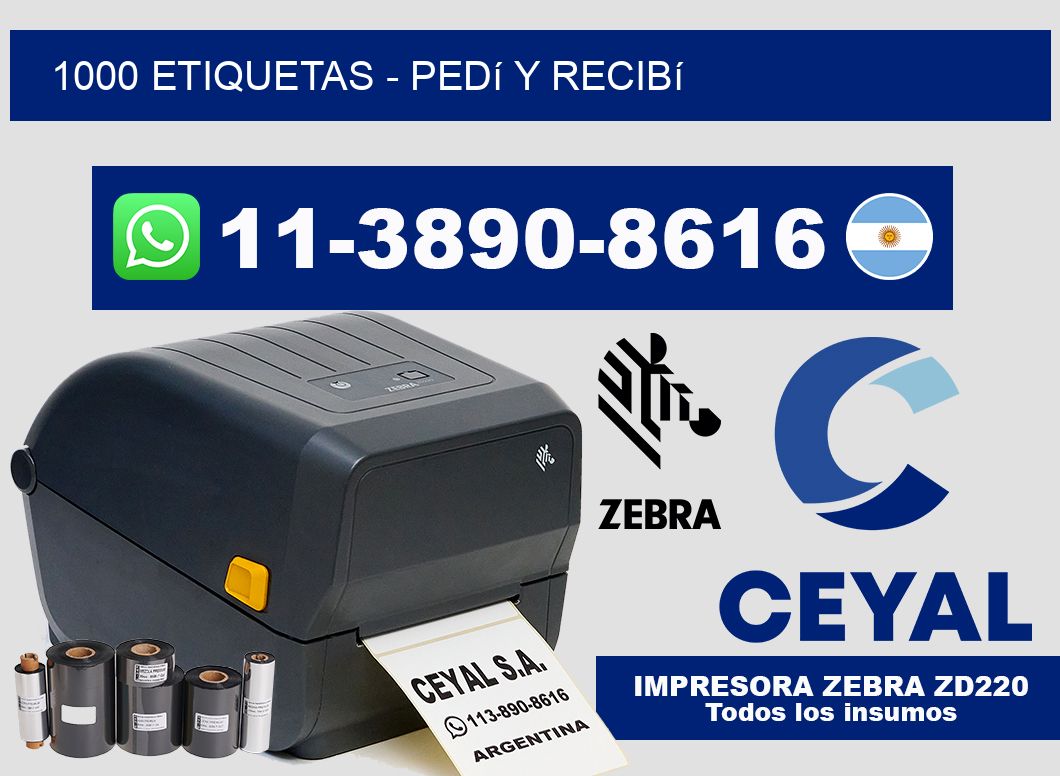 1000 ETIQUETAS - Pedí y recibí