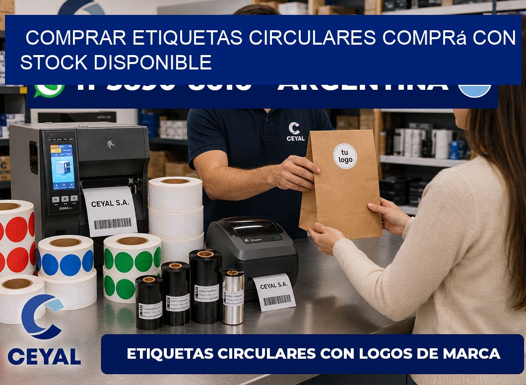 COMPRAR ETIQUETAS CIRCULARES Comprá con stock disponible