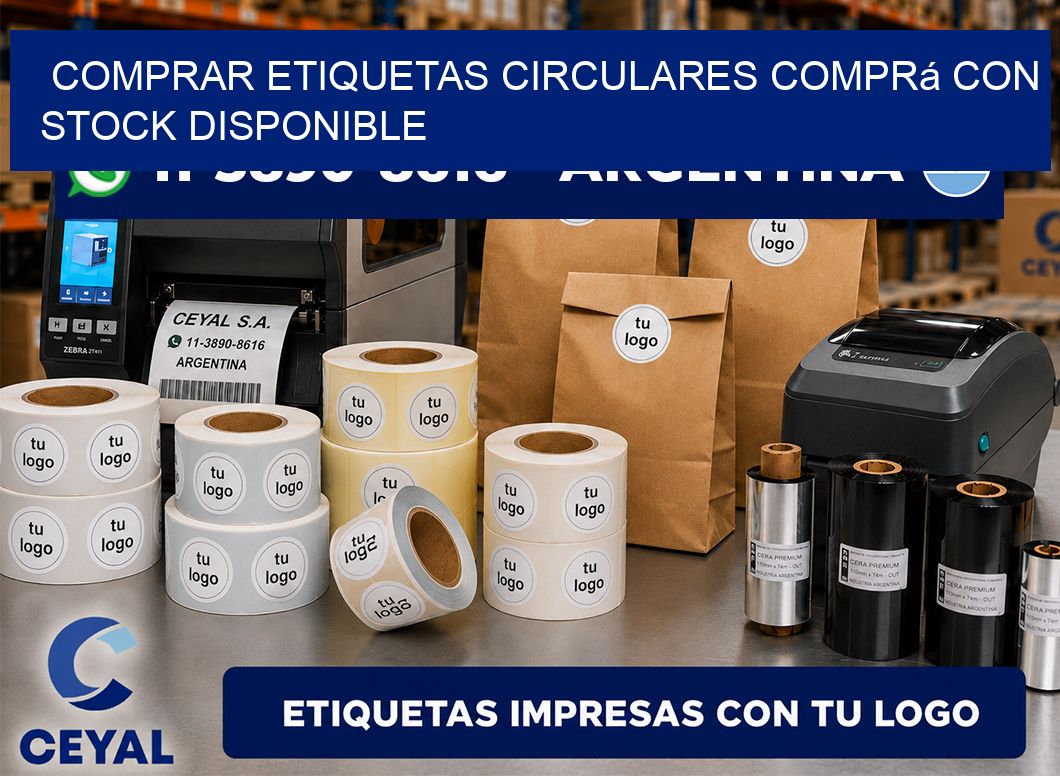 COMPRAR ETIQUETAS CIRCULARES Comprá con stock disponible