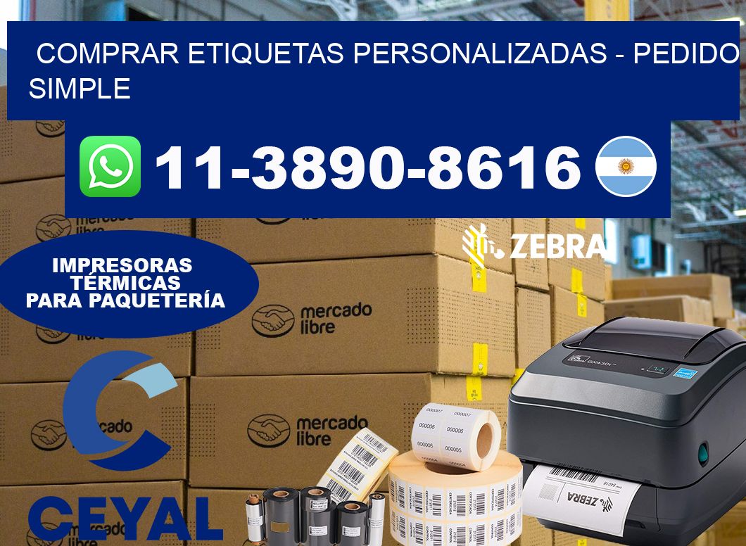 COMPRAR ETIQUETAS PERSONALIZADAS - Pedido simple
