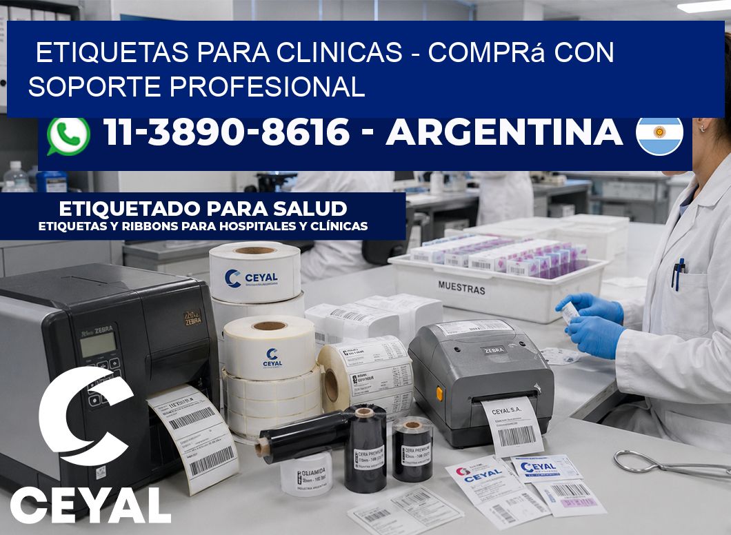 ETIQUETAS PARA CLINICAS - Comprá con soporte profesional
