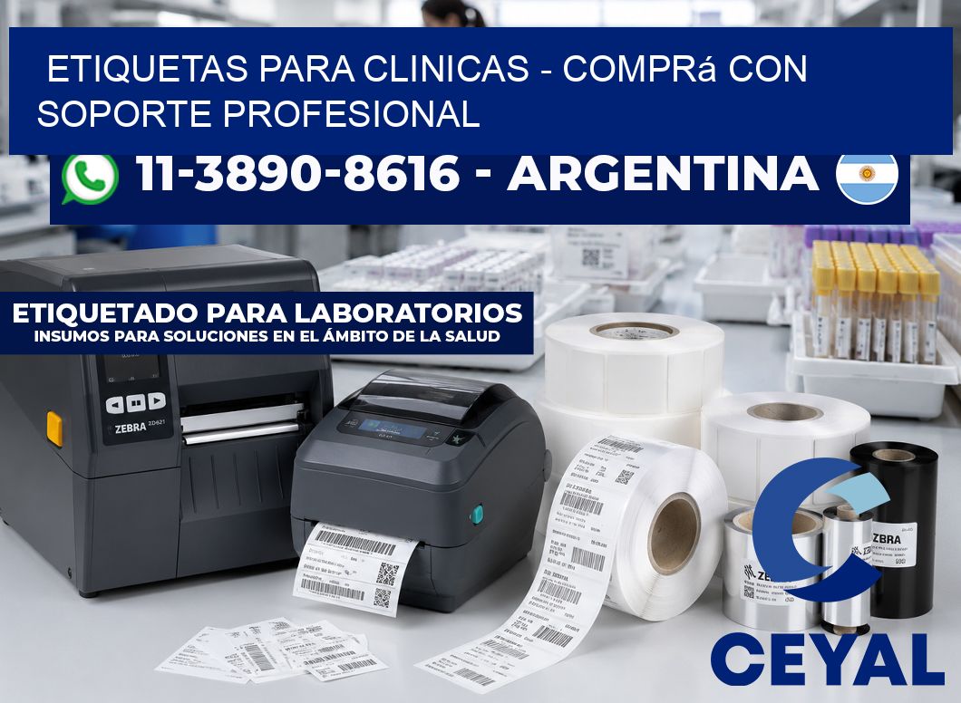 ETIQUETAS PARA CLINICAS - Comprá con soporte profesional