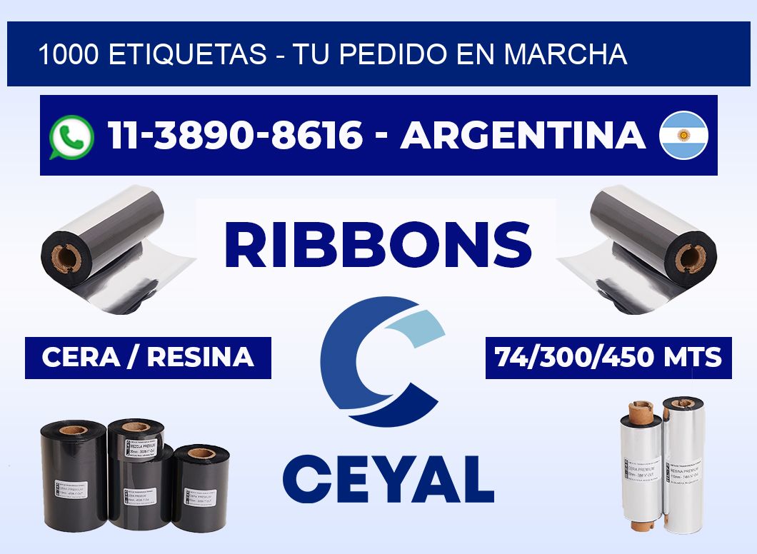 1000 ETIQUETAS - Tu pedido en marcha