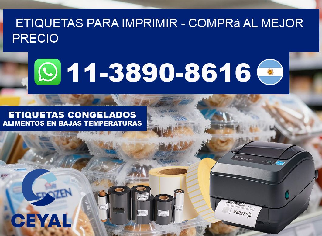 ETIQUETAS PARA IMPRIMIR – Comprá al mejor precio