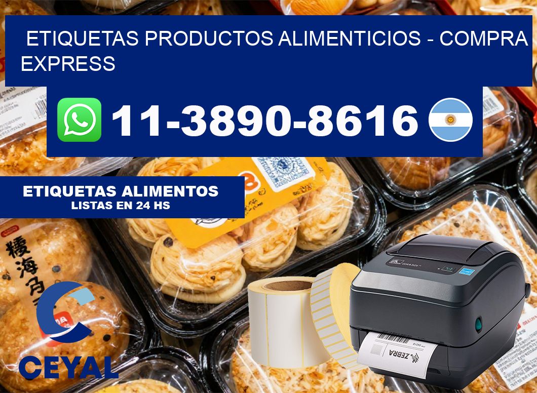 ETIQUETAS PRODUCTOS ALIMENTICIOS – Compra express