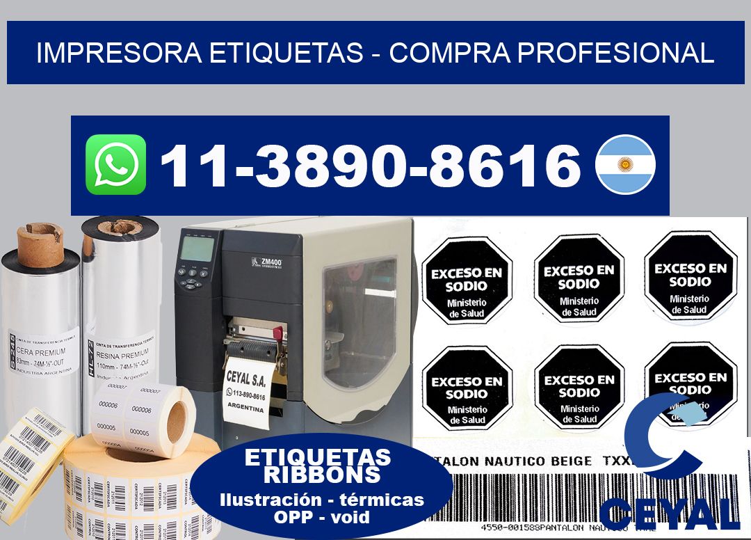 IMPRESORA ETIQUETAS - Compra profesional