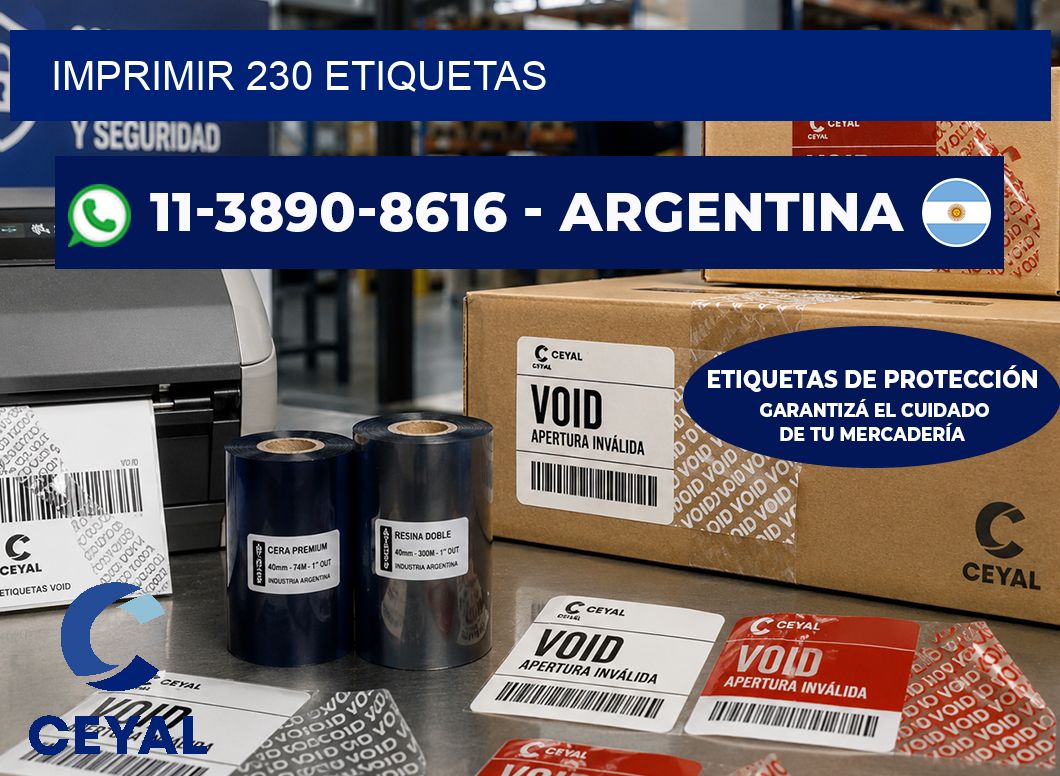 IMPRIMIR 230 ETIQUETAS