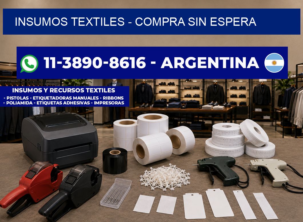 INSUMOS TEXTILES - Compra sin espera