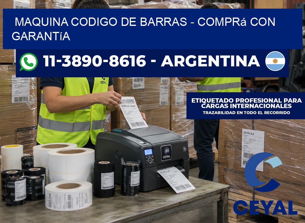 MAQUINA CODIGO DE BARRAS - Comprá con garantía