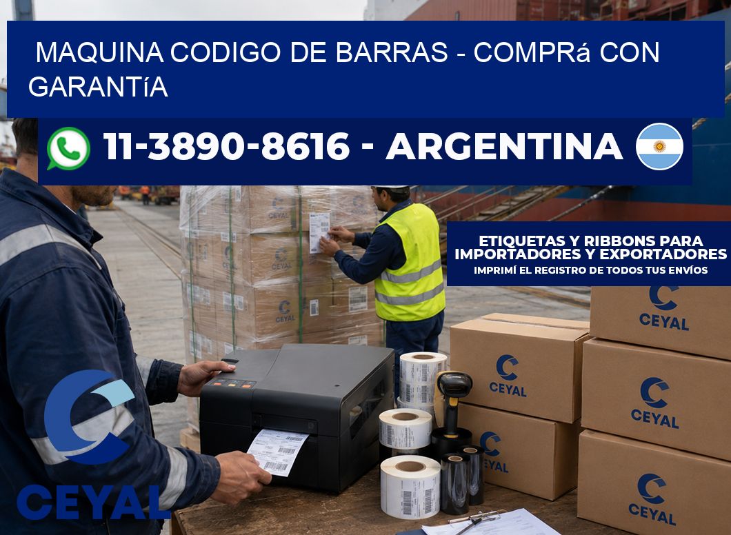 MAQUINA CODIGO DE BARRAS – Comprá con garantía