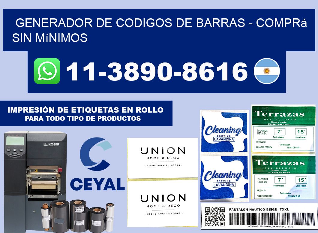generador de codigos de barras - Comprá sin mínimos