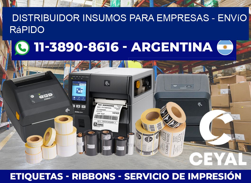 DISTRIBUIDOR INSUMOS PARA EMPRESAS - Envío rápido